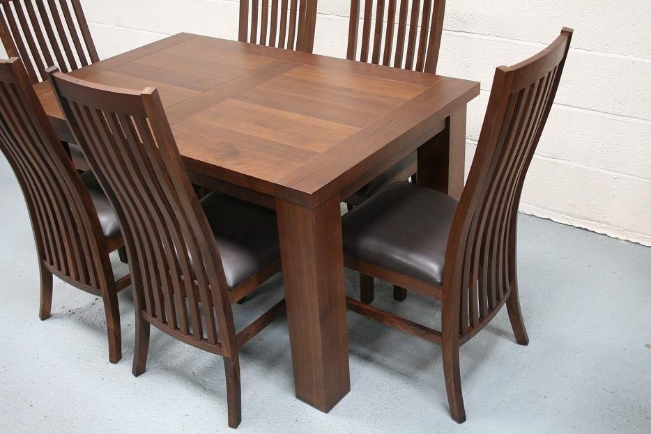 New Walnut Dining Room Furniture for Small Space