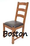 Just 89.99 for these Boston Solid American Oak Dining chairs with leather seat pads
