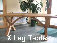 Cross X Leg Dining Tables