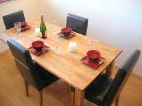 Minsk oak Dining Table Set with Lisa dining chairs