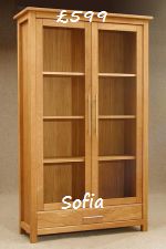 Sofia Oak Display Cabinet - Click for more details