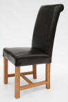 Titan full leather dining chair